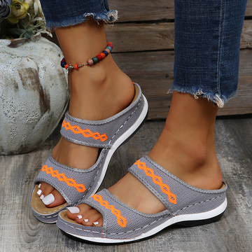 Felicia - Sandalias planas modernas y cómodas para mujer