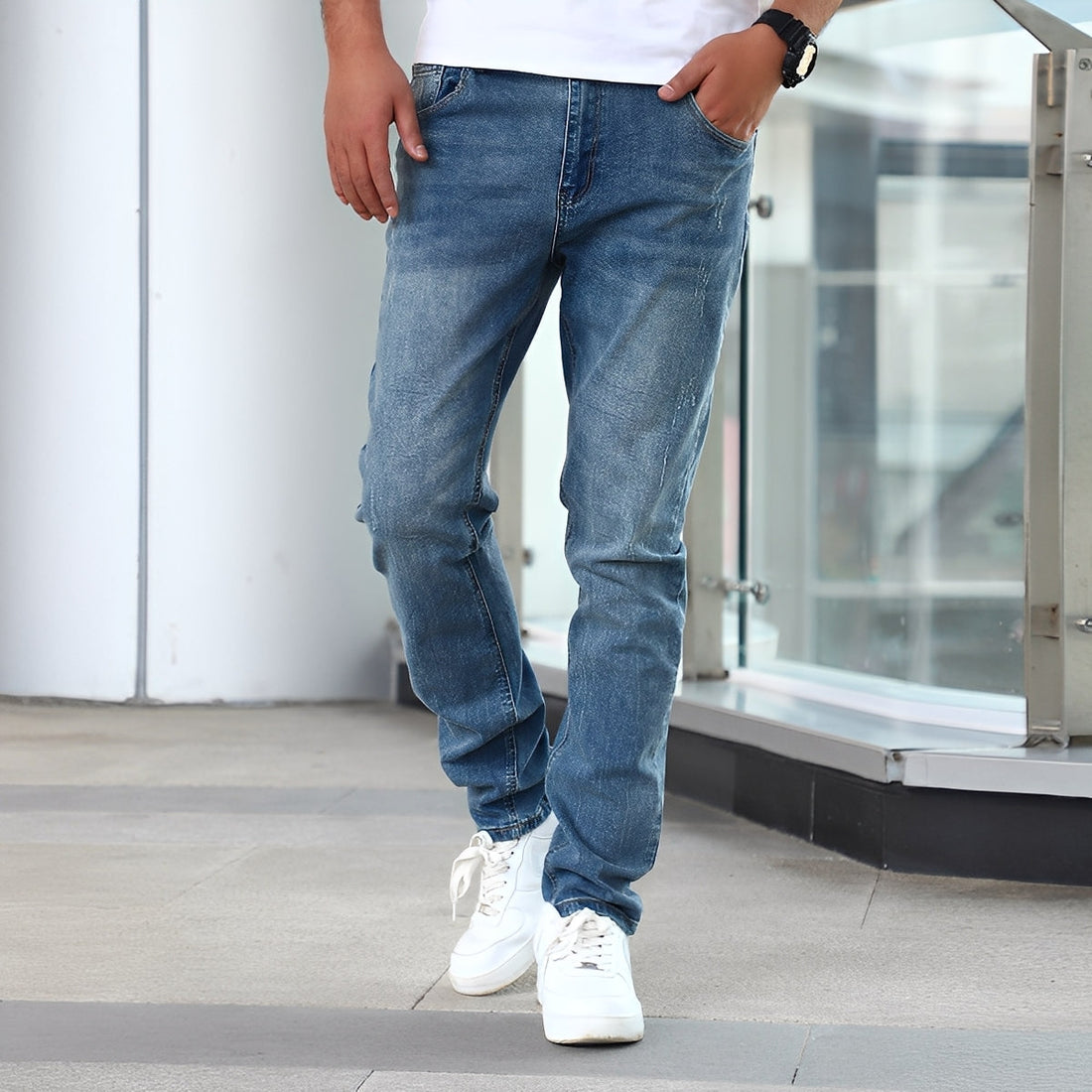 Winfred - Jeans Skinny Elástico Elegantes para Hombres