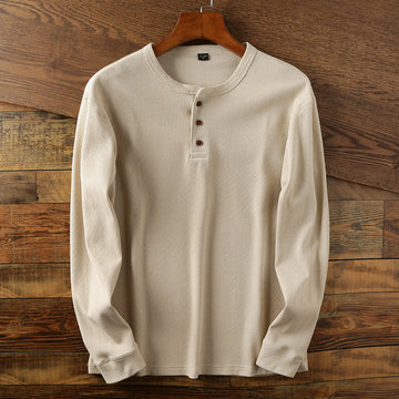 Samuel - Jersey de estilo retro con mangas largas para hombres