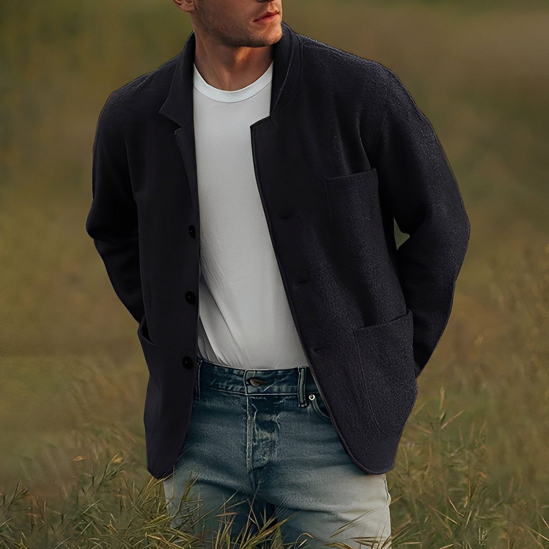Jourdain - Chaquetas con múltiples bolsillos para hombres