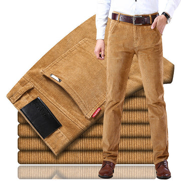 Douglas - Pantalones de pana retros flexibles para hombres