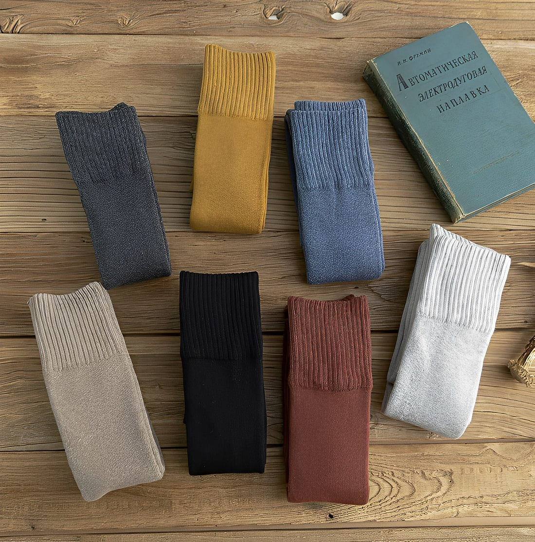 Stephany - Calcetines térmicos gruesos y cálidos de felpa para mujeres