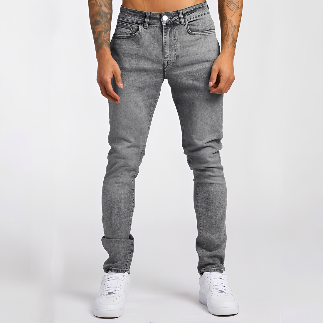 Radovan - Pantalones vaqueros elásticos de corte estrecho para hombres