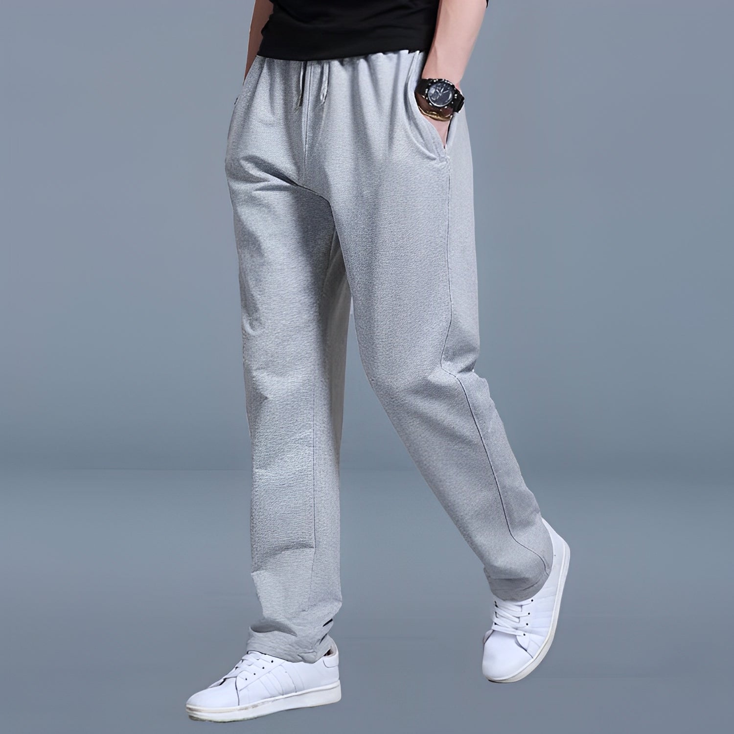 Warner - Pantalón de chándal suelto y cómodo para hombres