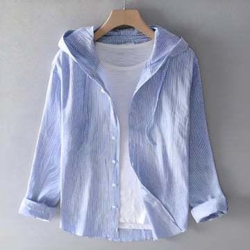 Daniel - Camisa de lino cómoda con capucha para hombres