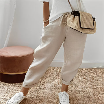 Brigitte - Pantalón femenino con cordón regulable