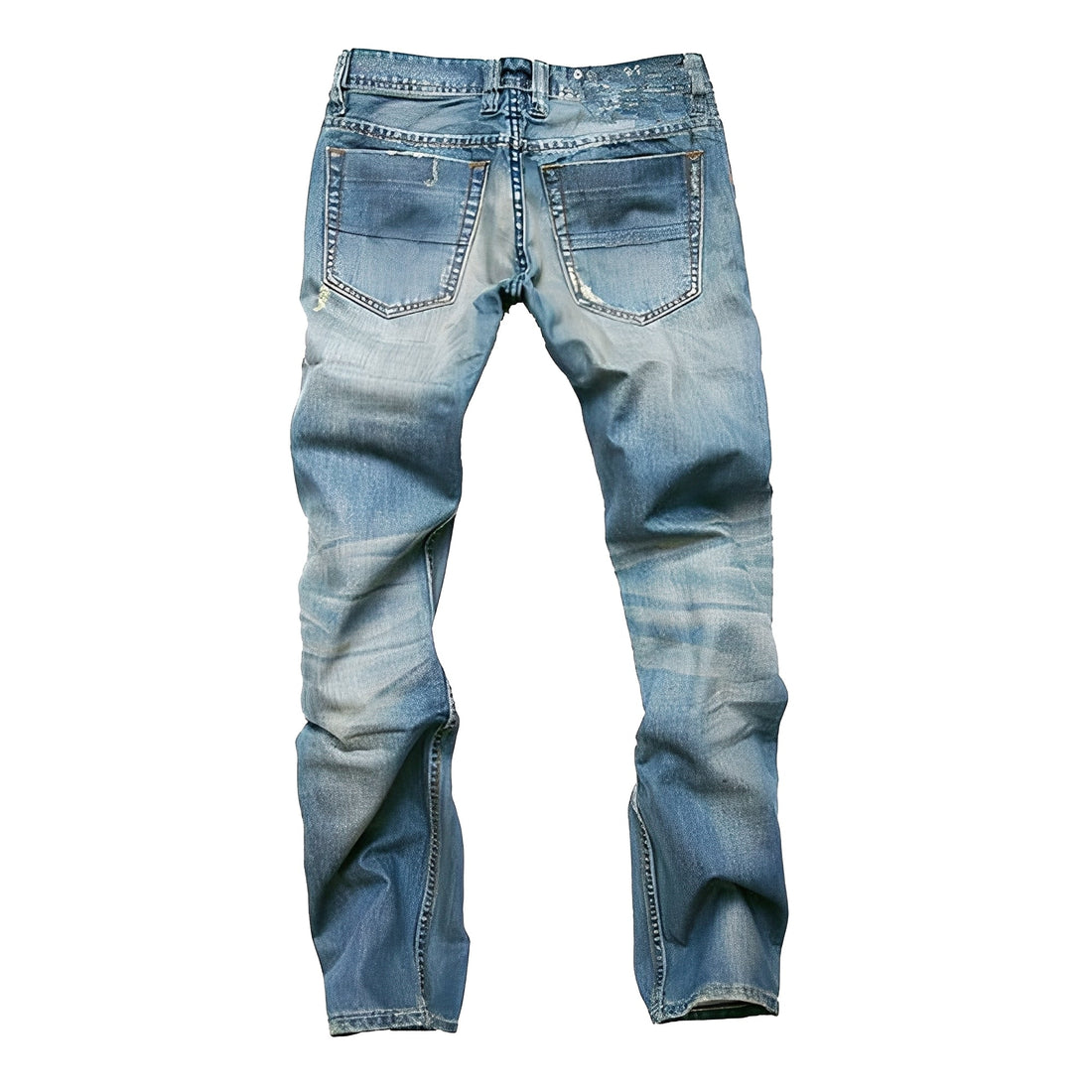 Kaleb - Jeans Clásicos con Desgastes para Hombres