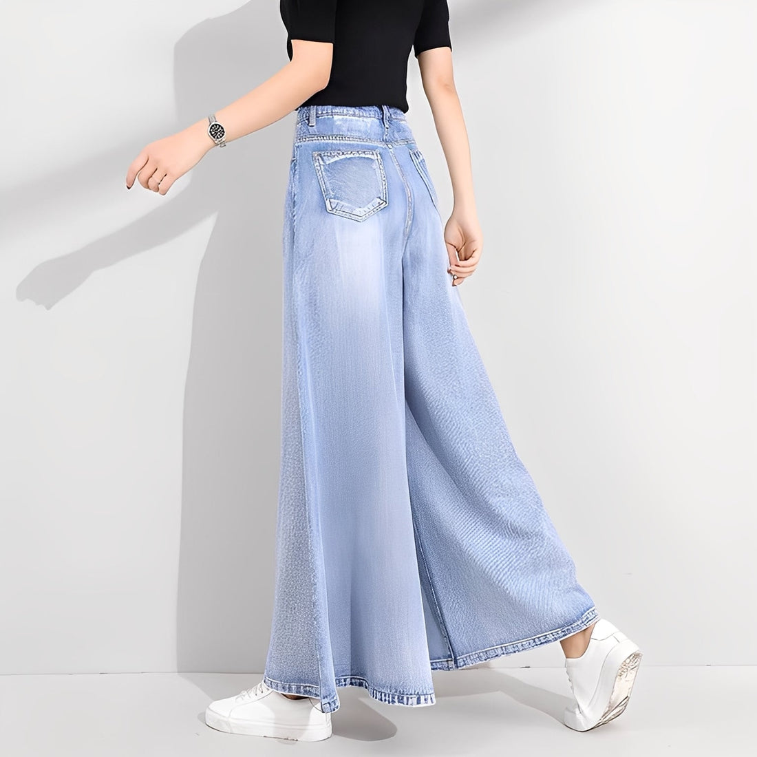 Jasmine - Jeans anchos elegantes para mujeres