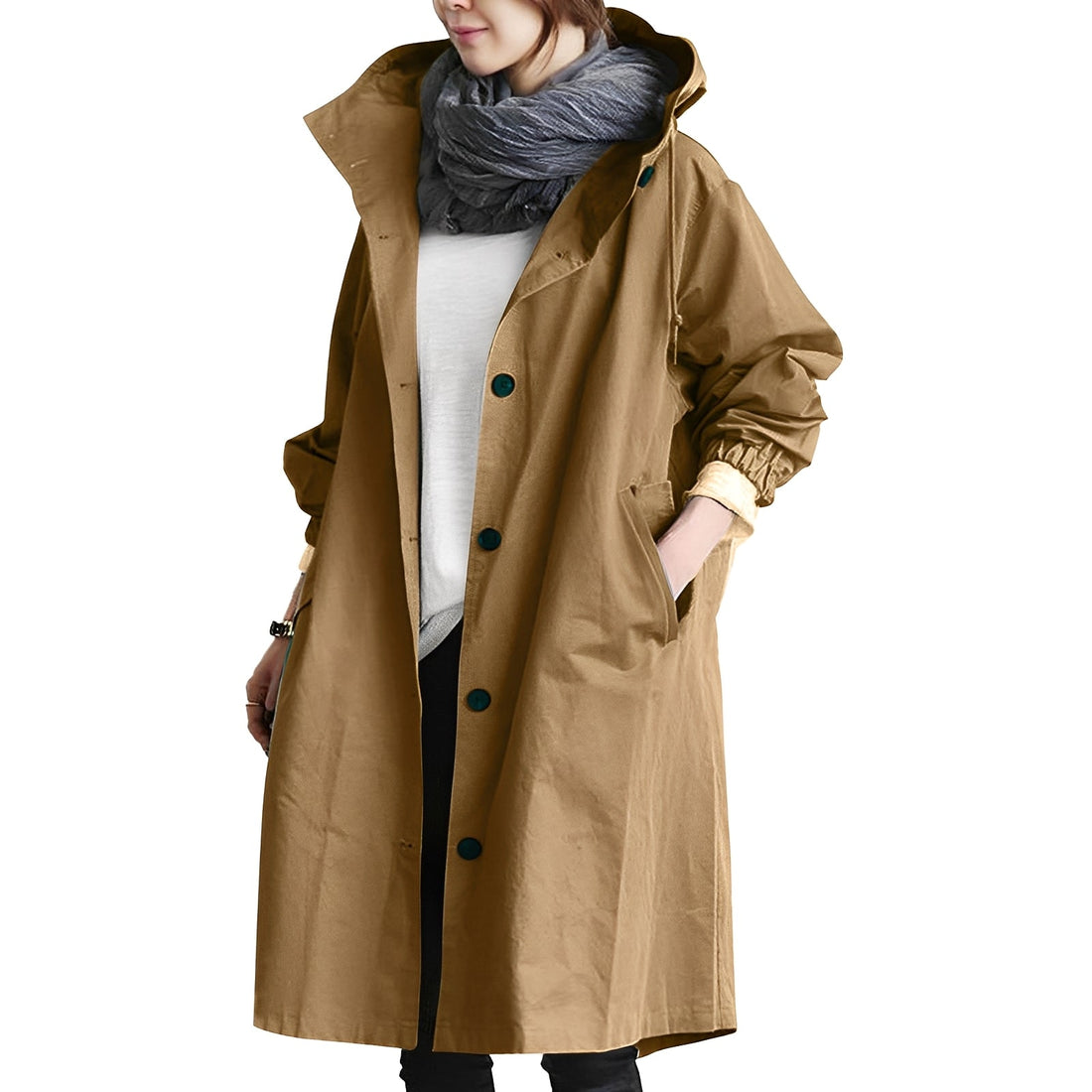 Alicia - Trench-coat con capucha para mujeres