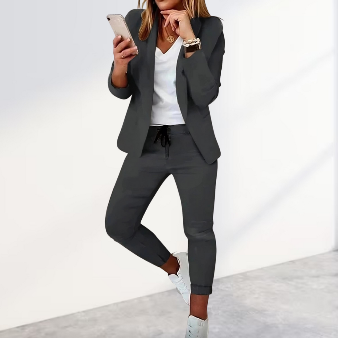 Amélie – Conjunto de Blazer y Pantalón Elegante