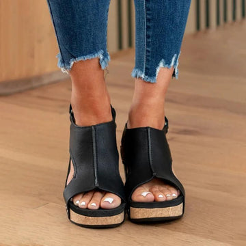 Germana - Sandalias de Cuero Ergonómicas para Mujer