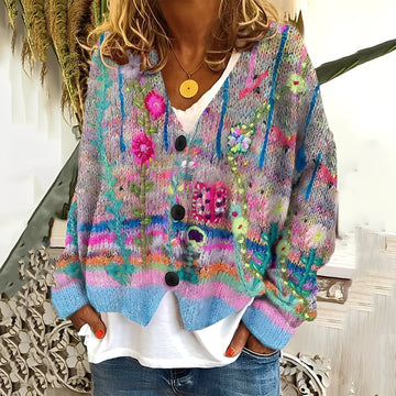 Nydia - Suéter cómodo y suave con diseño para mujer