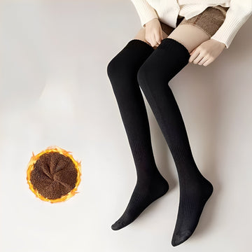 Shirlee - Medias altas elegantes, cálidas y gruesas