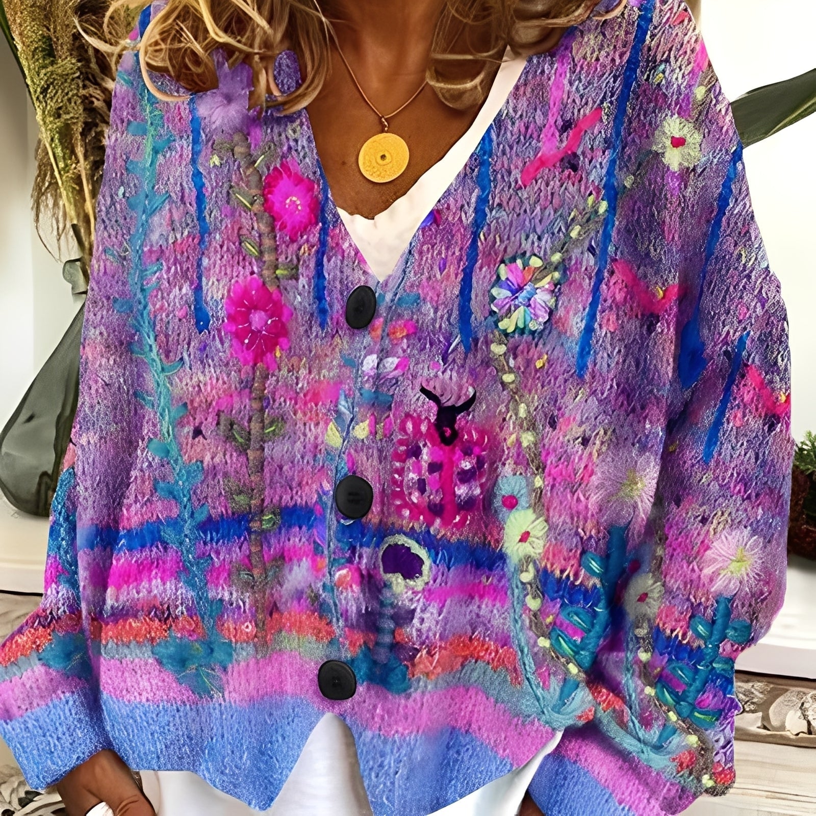 Daphné - Suéter cómodo y colorido para mujeres