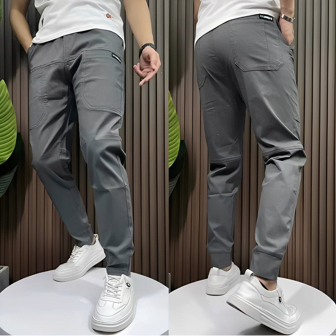 Raynard - Pantalón cargo elegante y elasticado para hombres