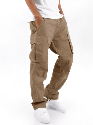 Cooper - Pantalones cargo relajados con cordón para hombres