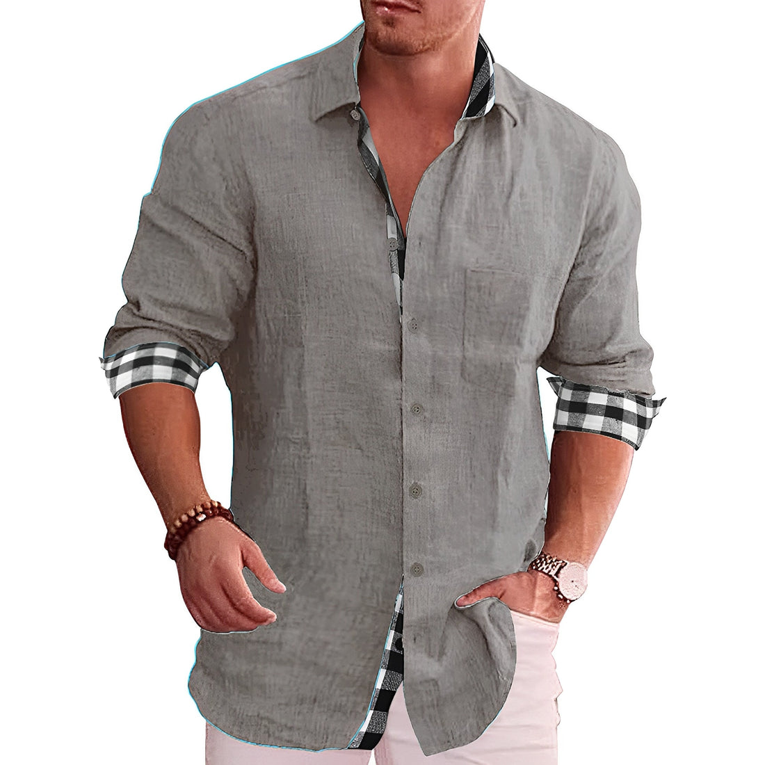 Elwood - Camisa de Manga Larga para Hombres con Estilo