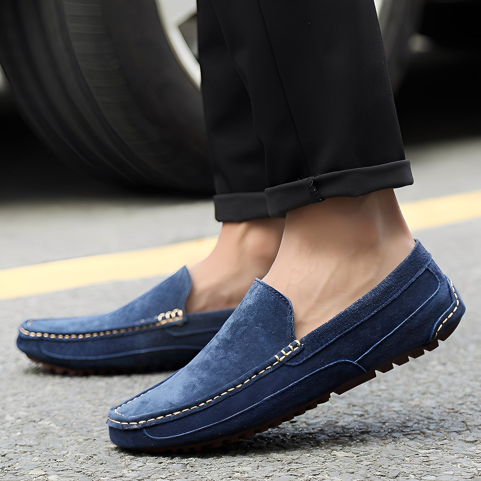 Cameron - Zapatos de ante para hombres elegantes y casuales
