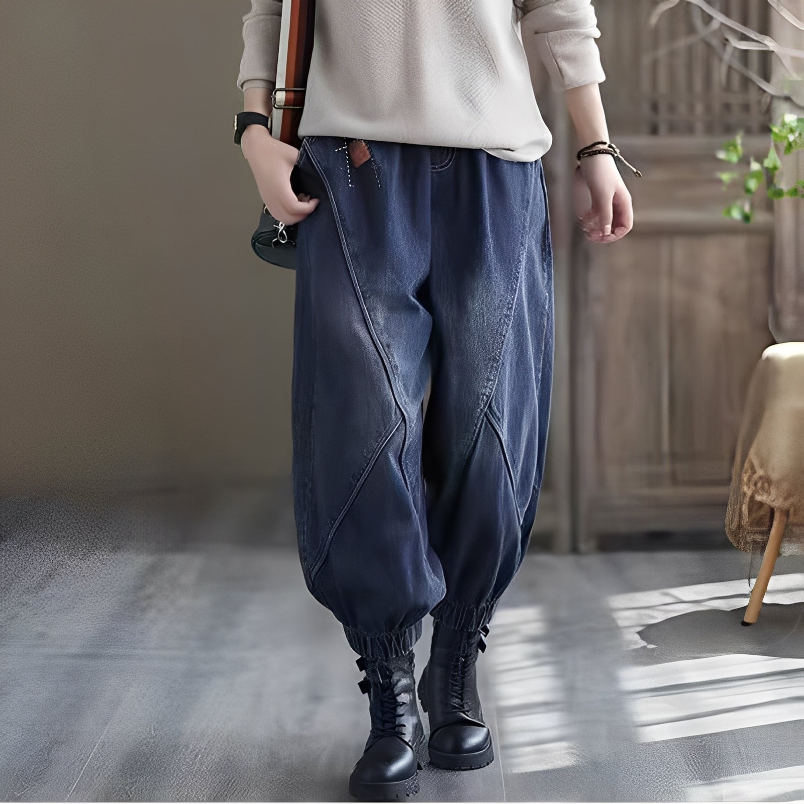 Shyanne - Jeans clásicos con cintura elástica para mujeres