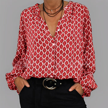 Angelle - Blusa casual suelta para mujeres