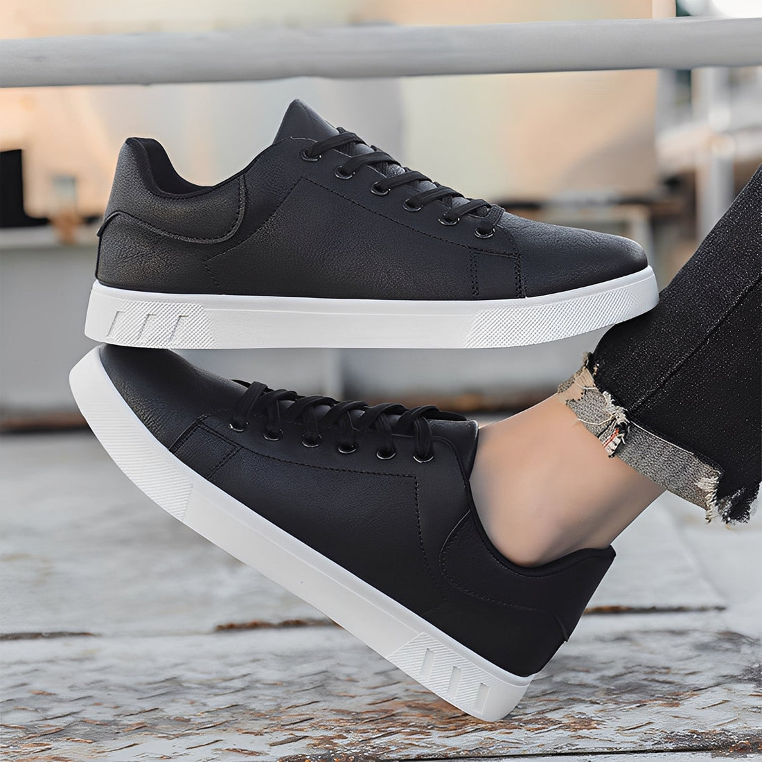 Jerome - Elegantes zapatos de cuero planos para hombres