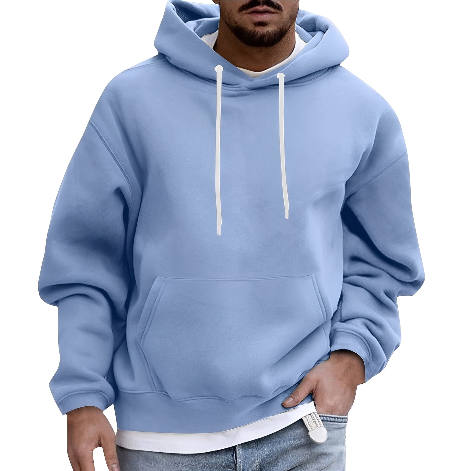Rupert - Sudadera Casual con Bolsillo para Hombres