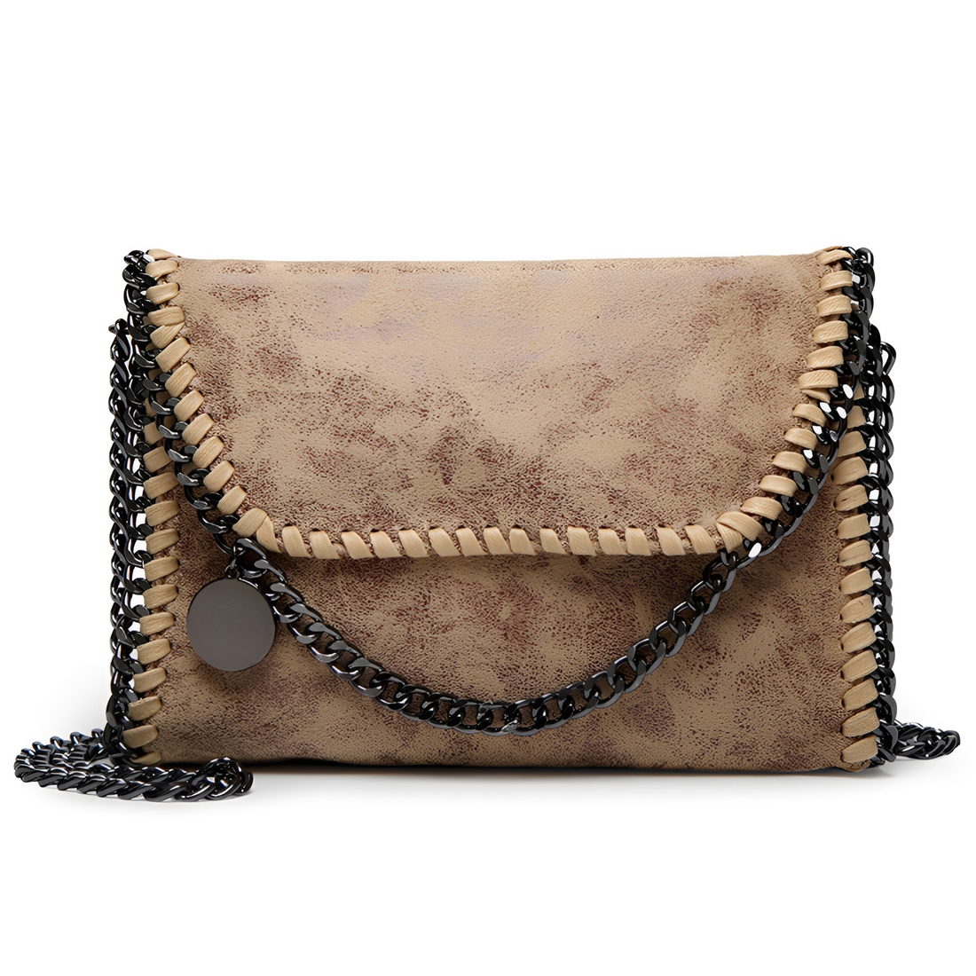 Charlotte - Elegante Bolso Bandolera de Cuero con Cadena para Mujeres