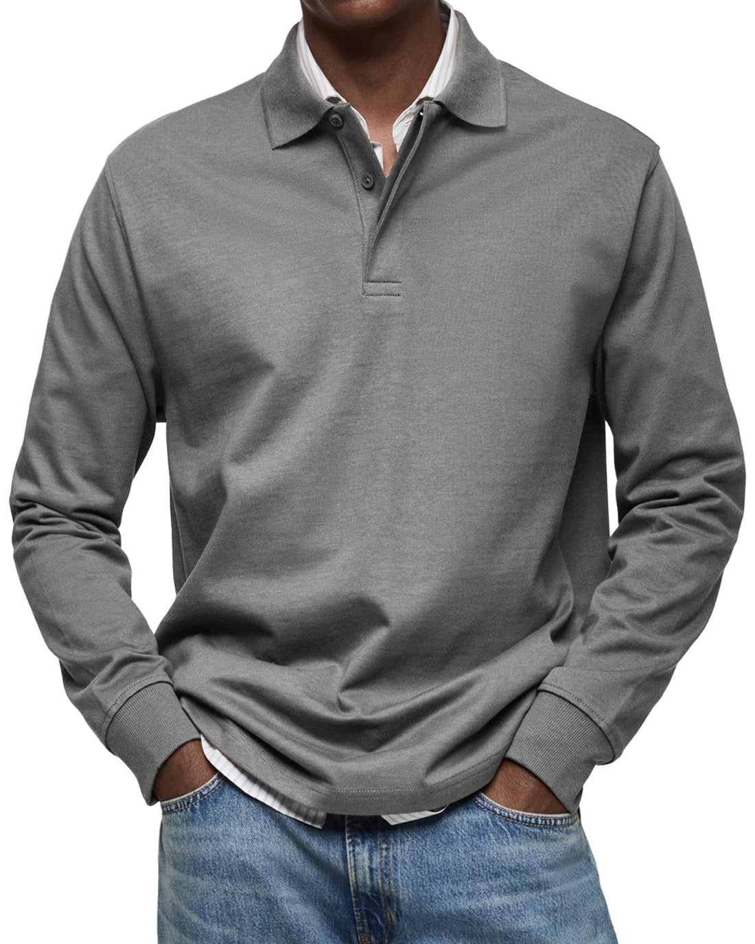 Dewey - Polo de Manga Larga para Hombre