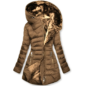 Jasmine - Moderna chaqueta de invierno con capucha para mujeres