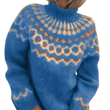 Charlee - Abrigado, corte suelto de cuello alto para mujeres