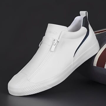 Jerred - Zapatos de Cuero Modernos con Cremallera para Hombre