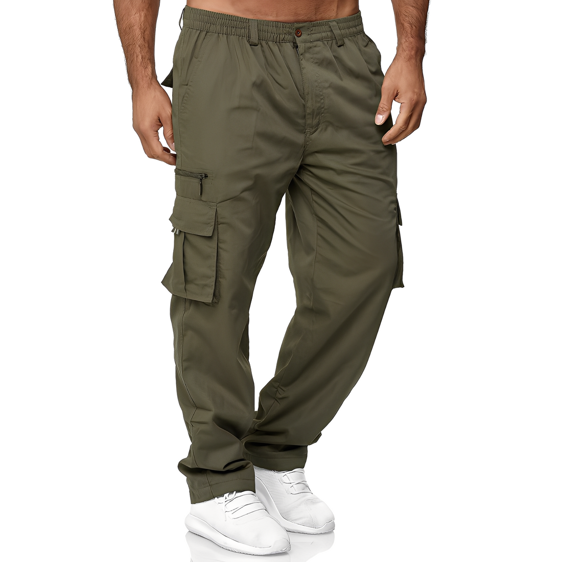 Randolf - Pantalón cargo cómodo y holgado para hombres