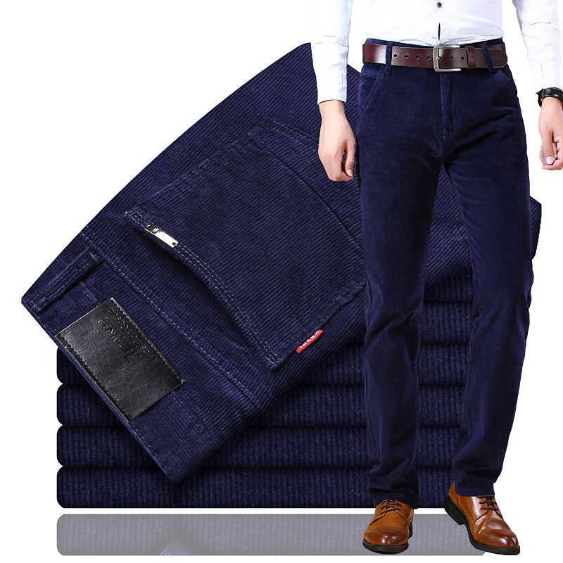 Douglas - Pantalones de pana retros flexibles para hombres