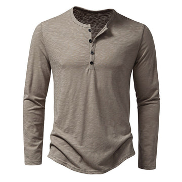 Randall - Camisa de hombre de manga larga con botones para uso casual