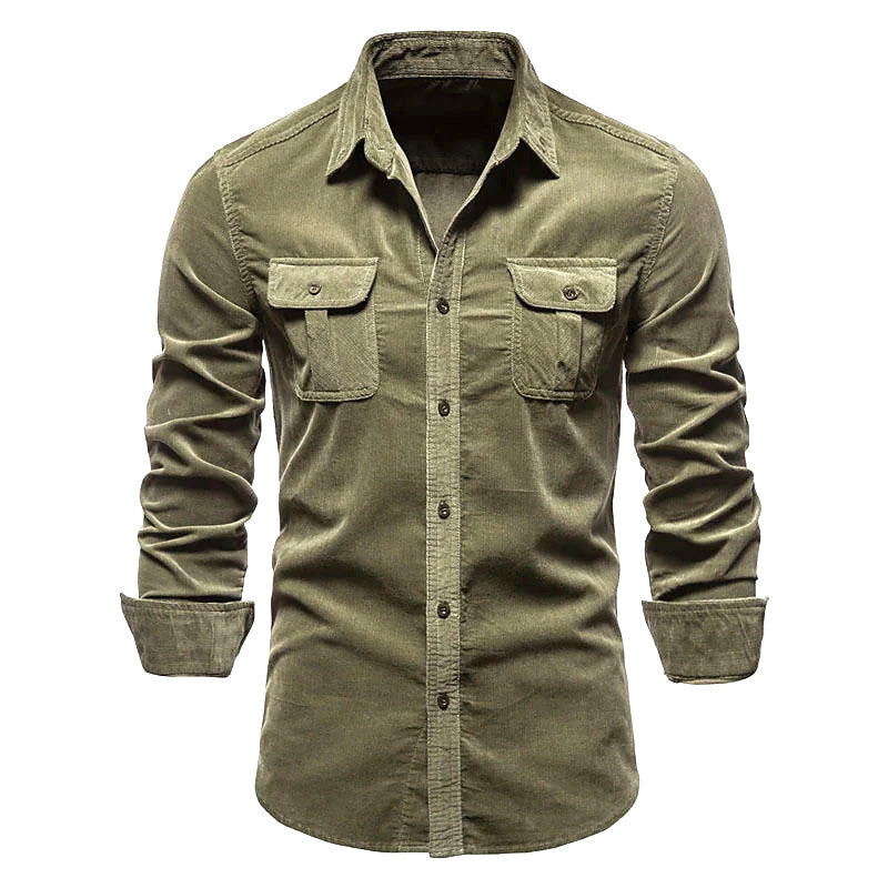 Rowen - Camisa simple con bolsillos para hombres