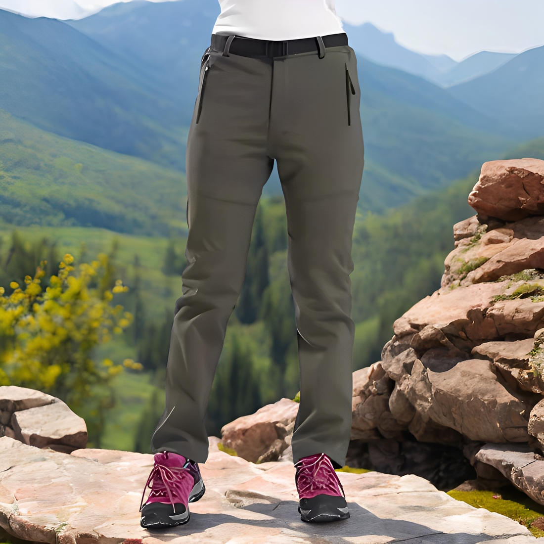 Rosanna - Pantalón formal y grueso para mujeres, perfecto para exteriores