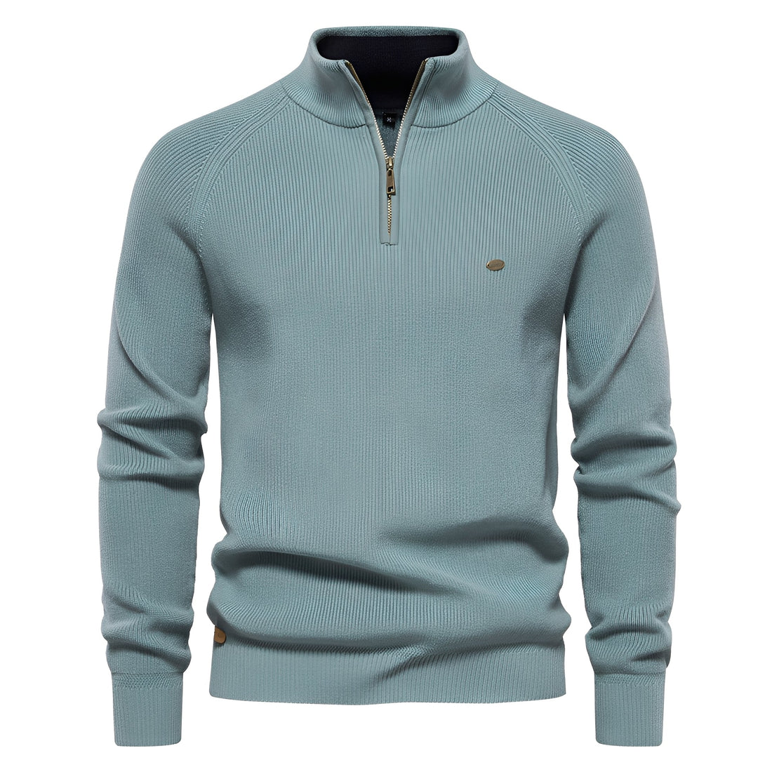 Royston - Jersey informal con cremallera de un cuarto para hombres