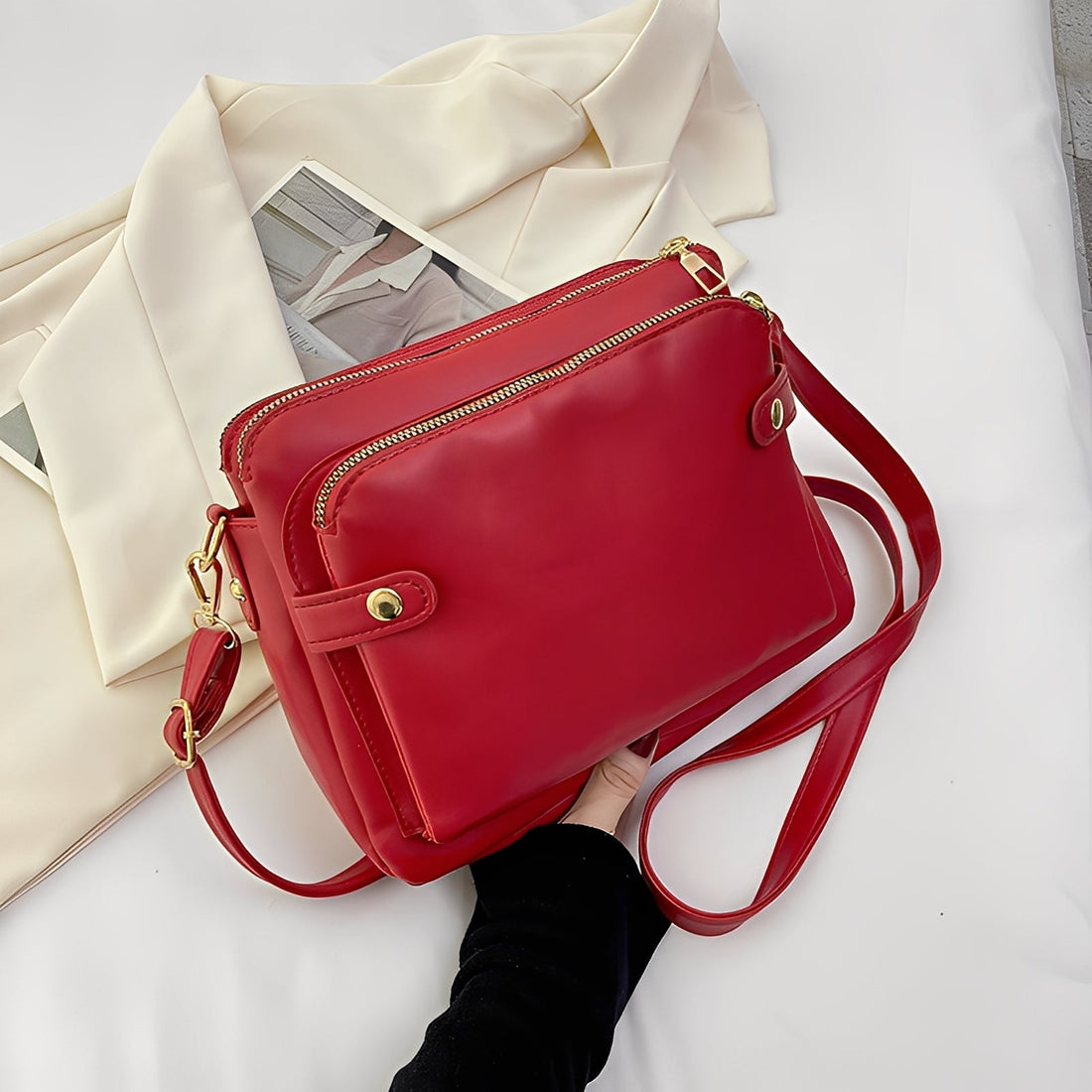 Michaela - Bolso de Cuero Clásico para Mujeres