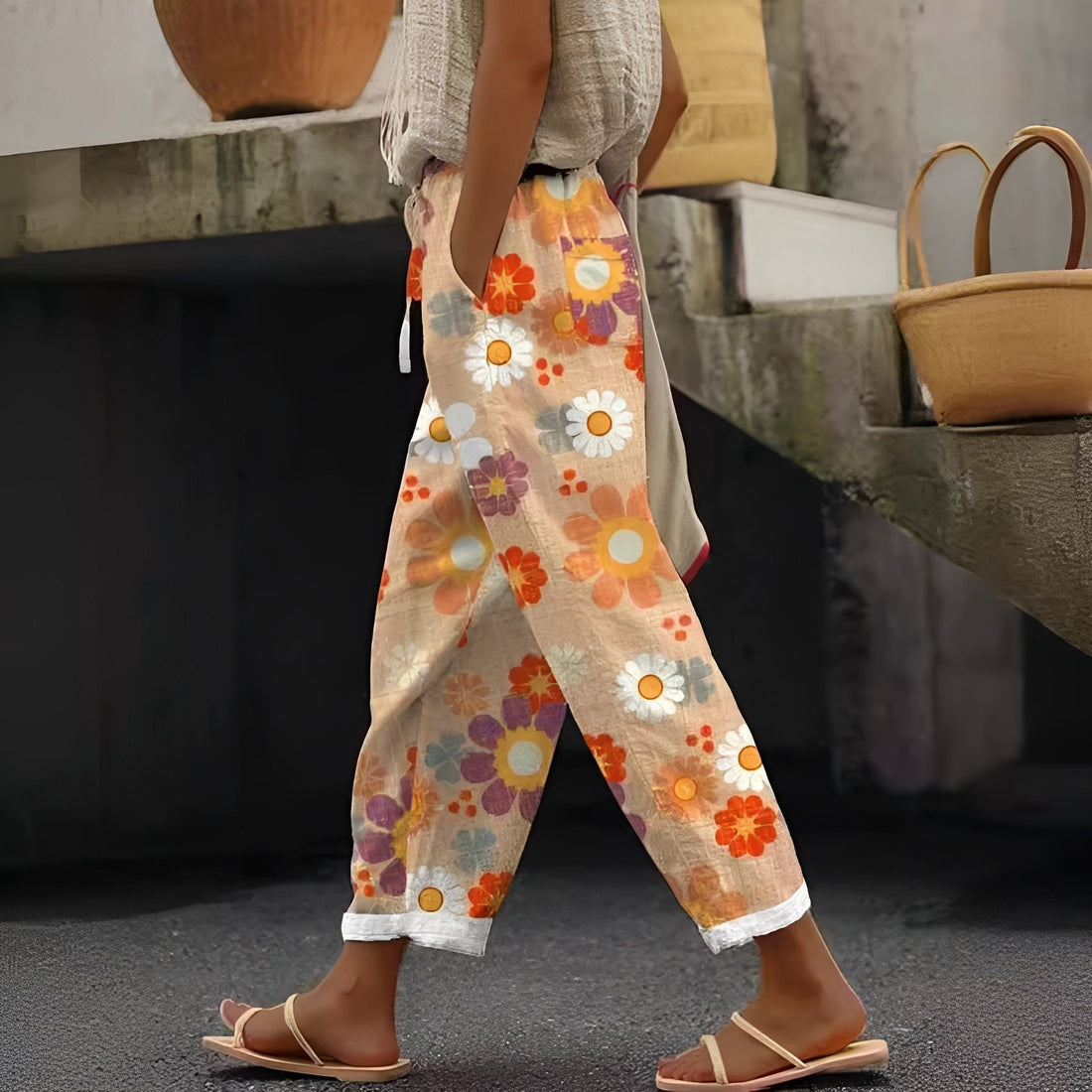 Betty - Pantalones elegantes con bolsillos para damas