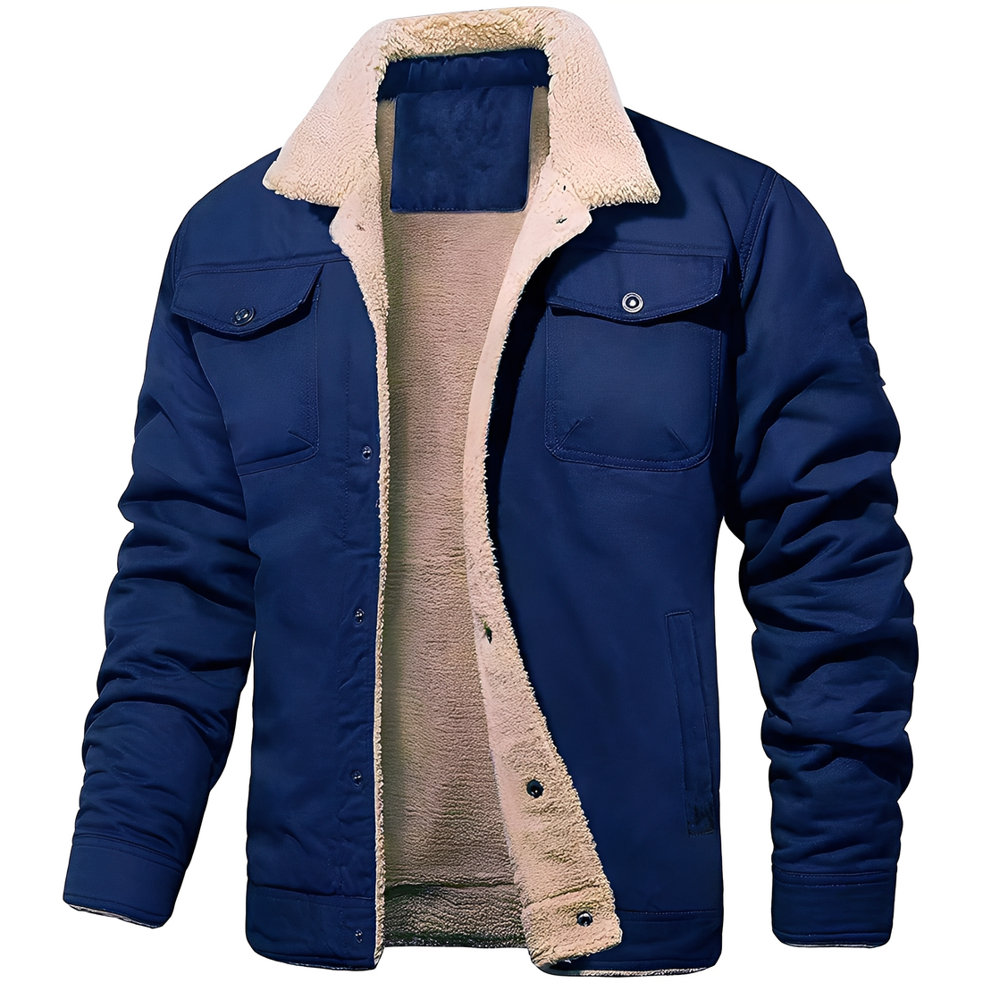 Dillon - Chaqueta Casual de Fleece-Twill para Hombres