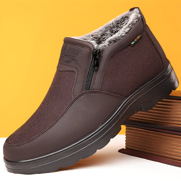 Konnor - Botas de invierno para hombres con forro de felpa elegante