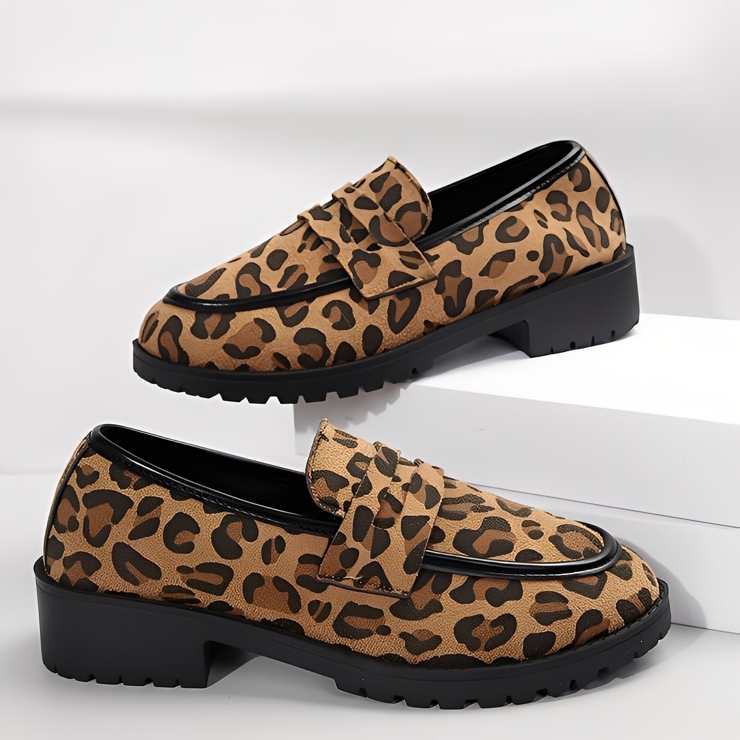 Camélia - Zapatos elegantes con diseño de leopardo para mujeres