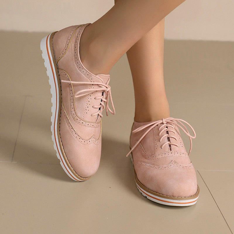 Gemma - Zapatos Tipo Derby Casual de Gamuza para Mujer