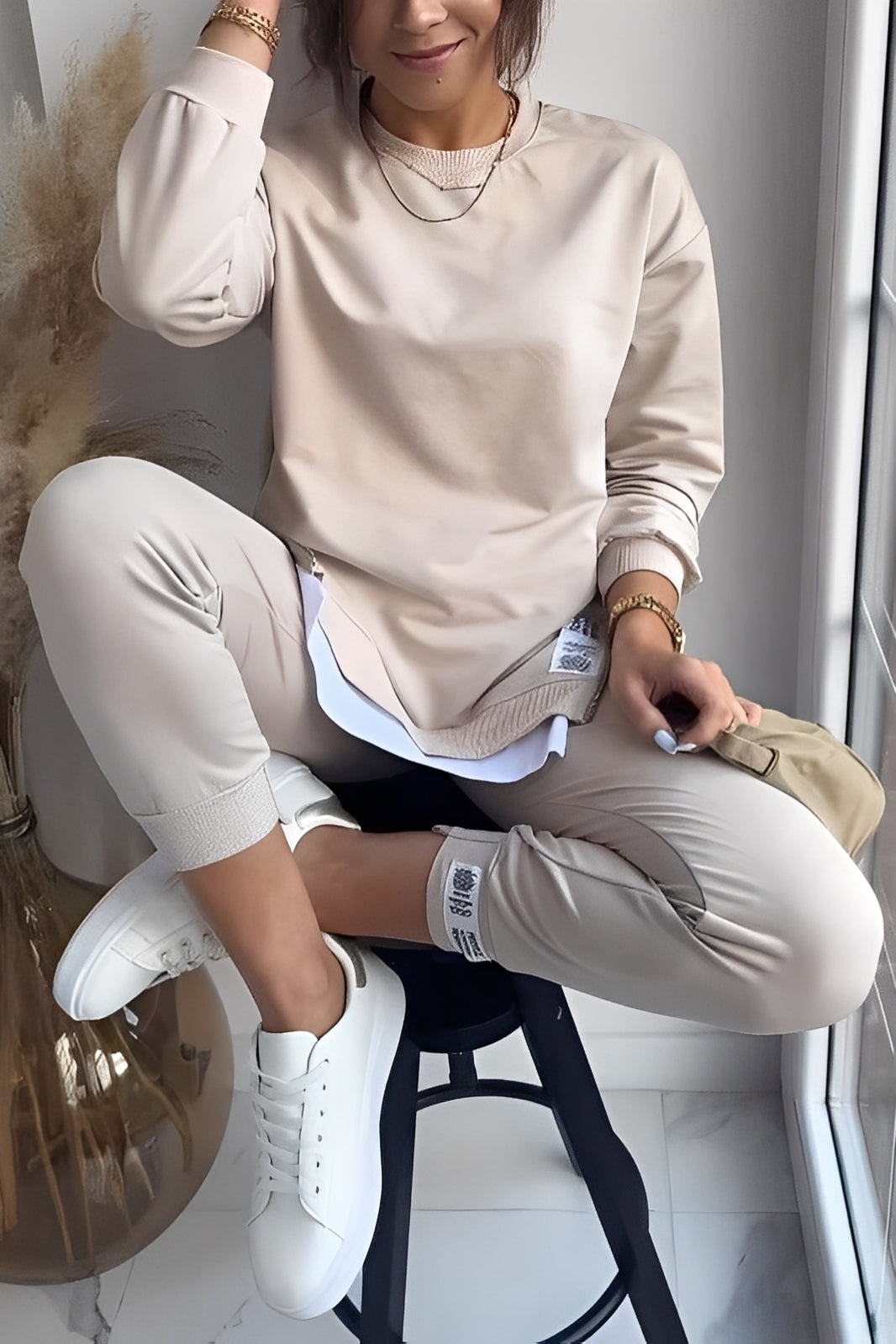 Kristine - Set de sudadera y pantalones casuales para mujeres
