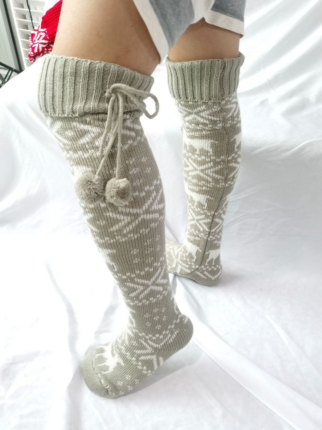 Gabrielle - Medias navideñas para mujeres, elegantes y cálidas