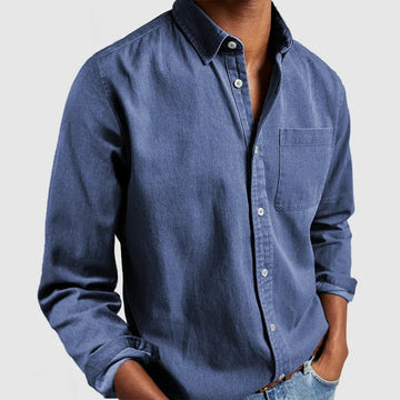 Maxime - Camisa de Mezclilla Suave y Casual