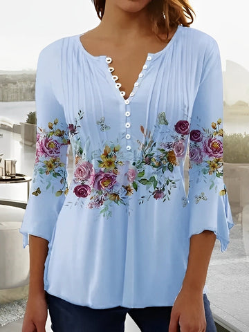 Eloise - Bonito top con flores para mujer