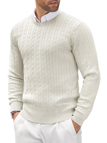Romilly - Suéter de punto, ajustado y casual para hombres