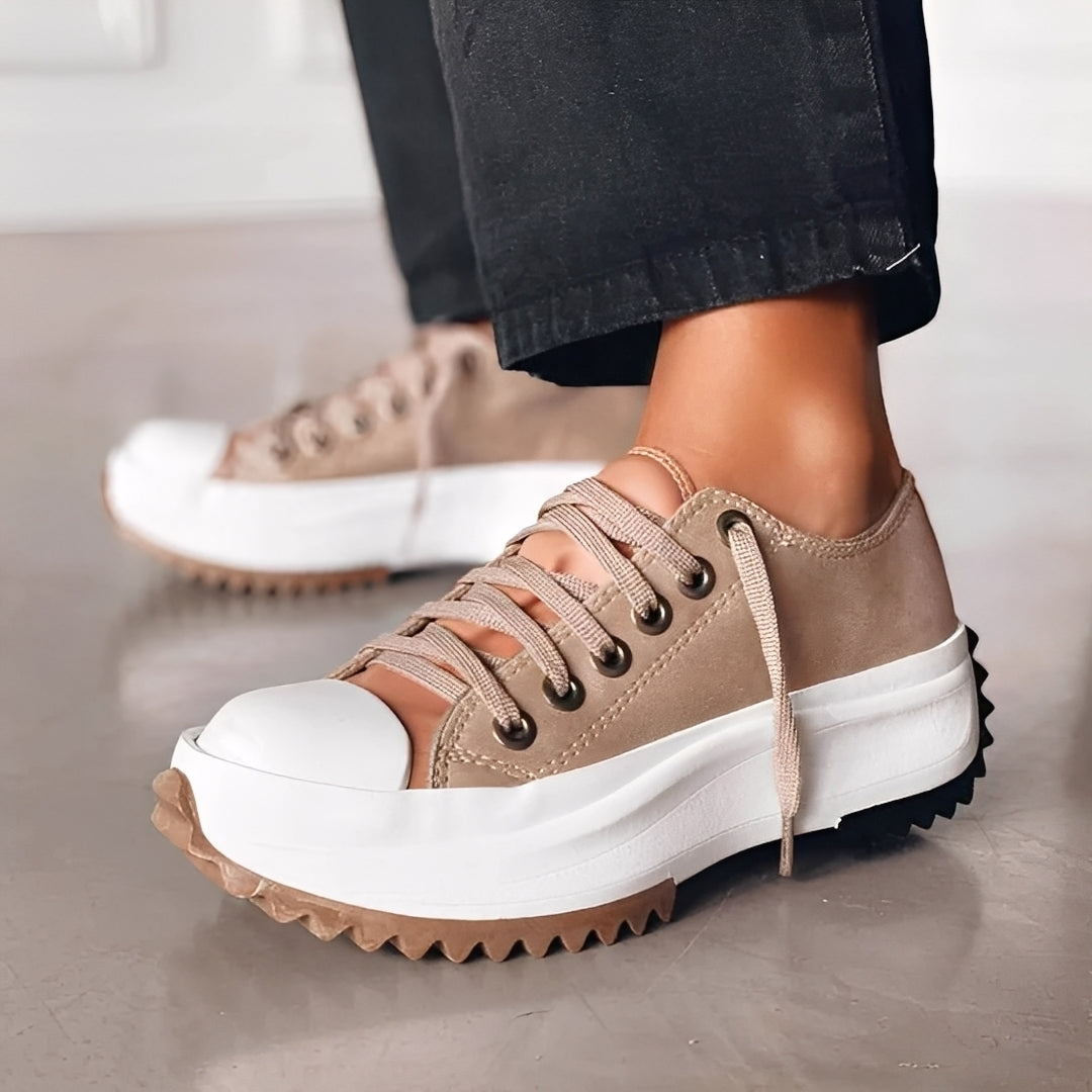 Lorayne - Zapatos cómodos con suela ancha para mujer