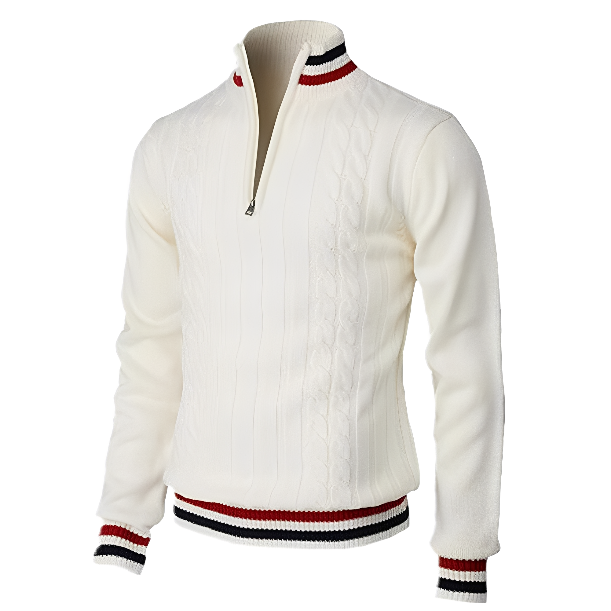 Zavier - Suéter moderno con cuello alto para hombres